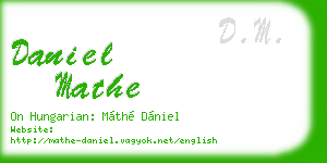 daniel mathe business card