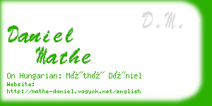 daniel mathe business card